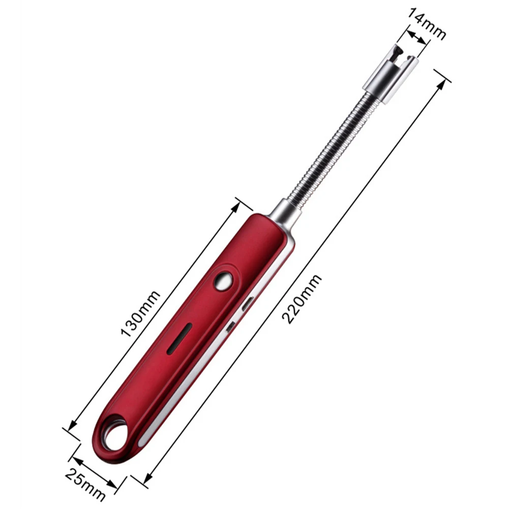 Portable Electric Gas Lighter No open flame 360Degree Rotation outdoor Windproof USB Charge BBQ Camping Electric Lighter kitchen bbq lighter butane gas lighter cigarette lighter