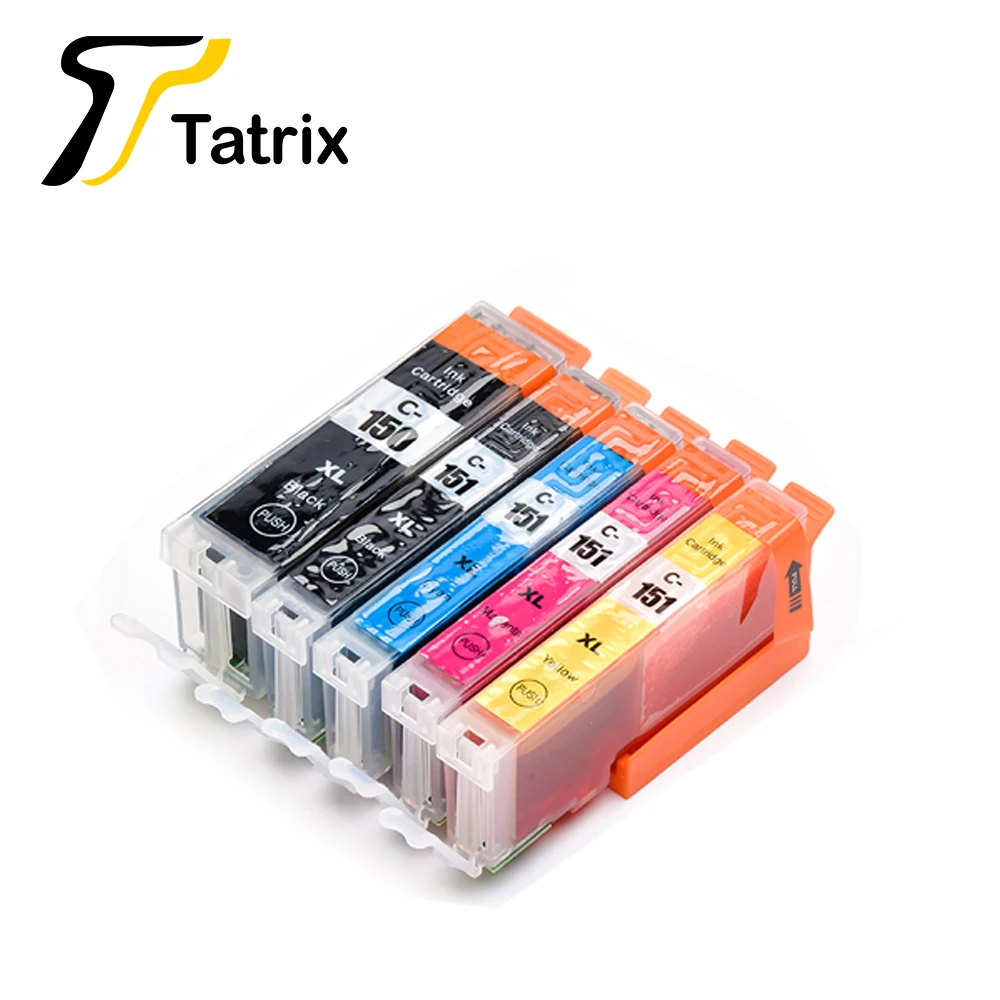 Совместимый чернильный картридж Tatrix PGI150 CLI151 для Canon PIXMA IP7210 MG5410 MG5510 MG6410 MG6610 MG5610 MX921