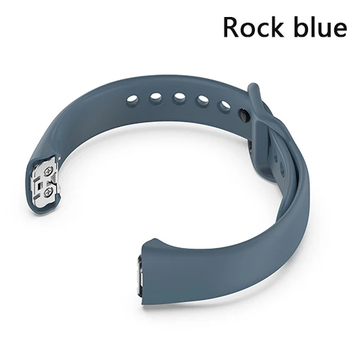 Ремешок для samsung Galaxy fit SM-R370 Смарт-часы силиконовые браслеты Сменные аксессуары мягкий водонепроницаемый браслет - Цвет: Rock blue