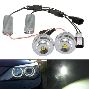 

2Pcs Car 20W LED Angel Eyes Halo Light Bulbs for BMW E60 528I 535I LCI