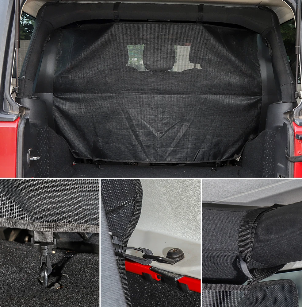 MOPAI Автомобильный багажник ПЭТ разделительная сетка забор защитный барьер для багажника автомобиля грузовая защитная сетка аксессуары для Jeep Wrangler JL
