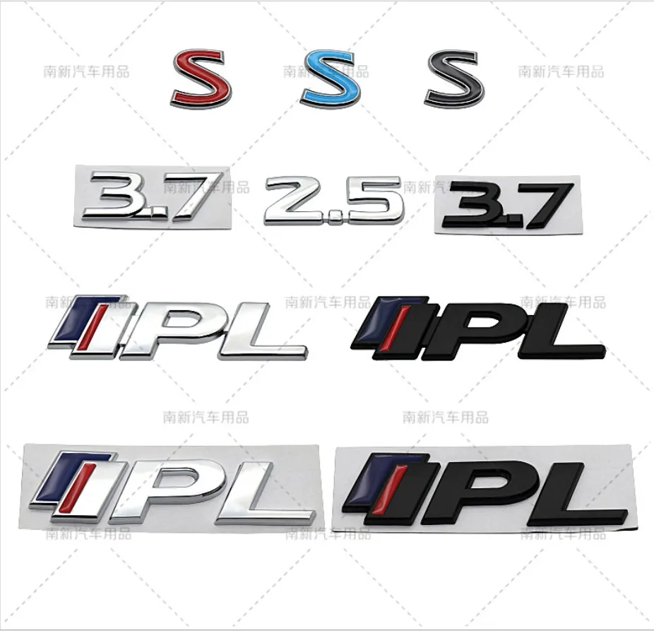 1 шт. металлическая 3d-эмблема S 3 7 2 5 IPL для багажника автомобиля логотип-наклейка