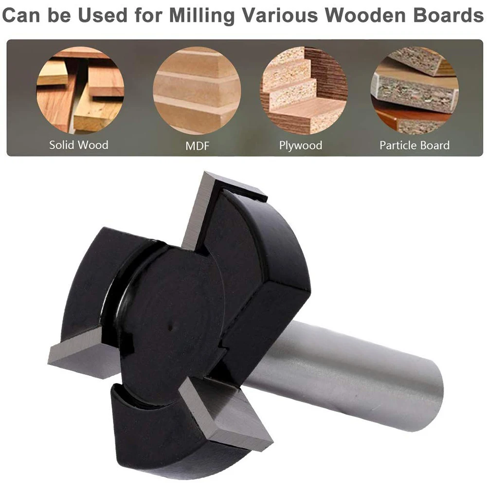 

CNC Spoilboard Surfacing Router Bits 1/2 inch Shank 2 inch Cutting Diameter Slab Flattening Router Bit Wood Milling Planing Bit