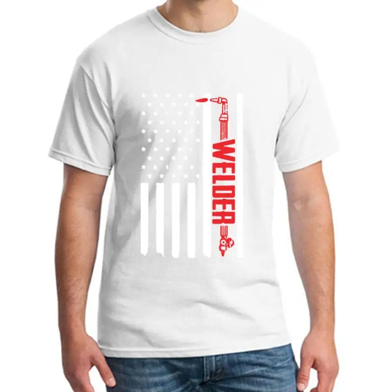 

Design Welder Flag tshirt plus sizes s-5xl Comfortable Anti-Wrinkle summer mens tshirts round Neck slogan