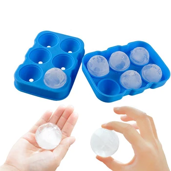 

Multifunctional 6-Cavity Silicone Ball Ice Cube Maker Cocktail Whiskey Form For Ice Cubes Tray Ice Cream Mold Kitchen Tool