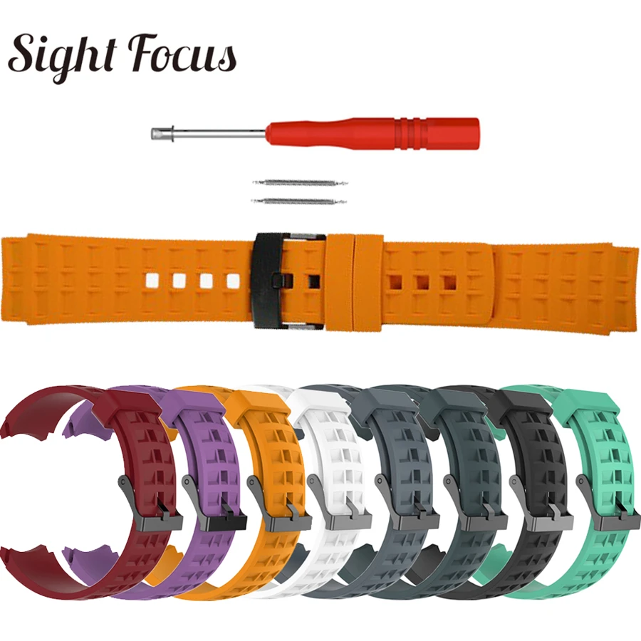 Sight Focus Rubber Watch Band For Suunto Elementum Terra Strap 