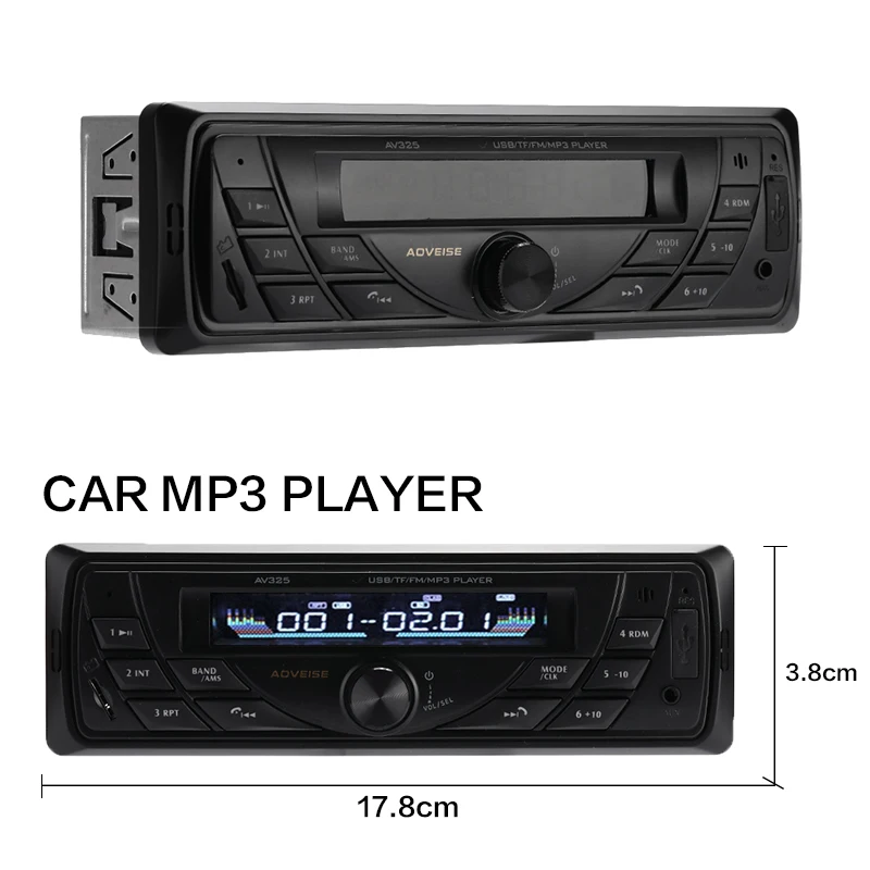 Vehemo AV325 Авто Аудио Bluetooth Автомобильный MP3 музыкальный Автомобильный mp3 плеер для медиаплееров автомобильный стерео для fm-передатчика