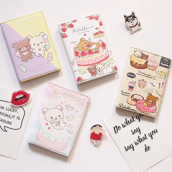 

Cute cartoon bears Passport Cover Women Travel Wallet Soft Pu Leather Covers for Passports Document Holder Paspoort Protective