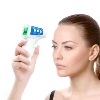 

Infrared Forehead Ear Thermometer Gun Non Contact Baby Body Temperature Measure Tool Portable LCD Digital Termometro Fever Check