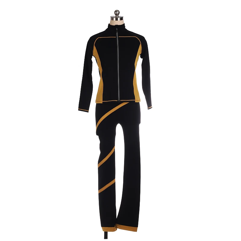Figure Skating Competition Training Suit Jacket And Trousers Women's Trousers Rhythmic Gymnastics Dance Warm Clothing