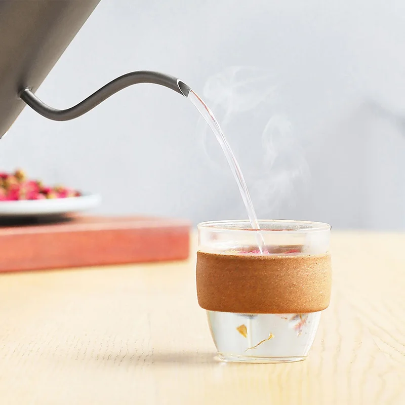  Xiaomi Deerma Electric Hand Pot 8mm Gooseneck Mouth LED Heating Lamp Brewed Coffee Hot Water Bottle