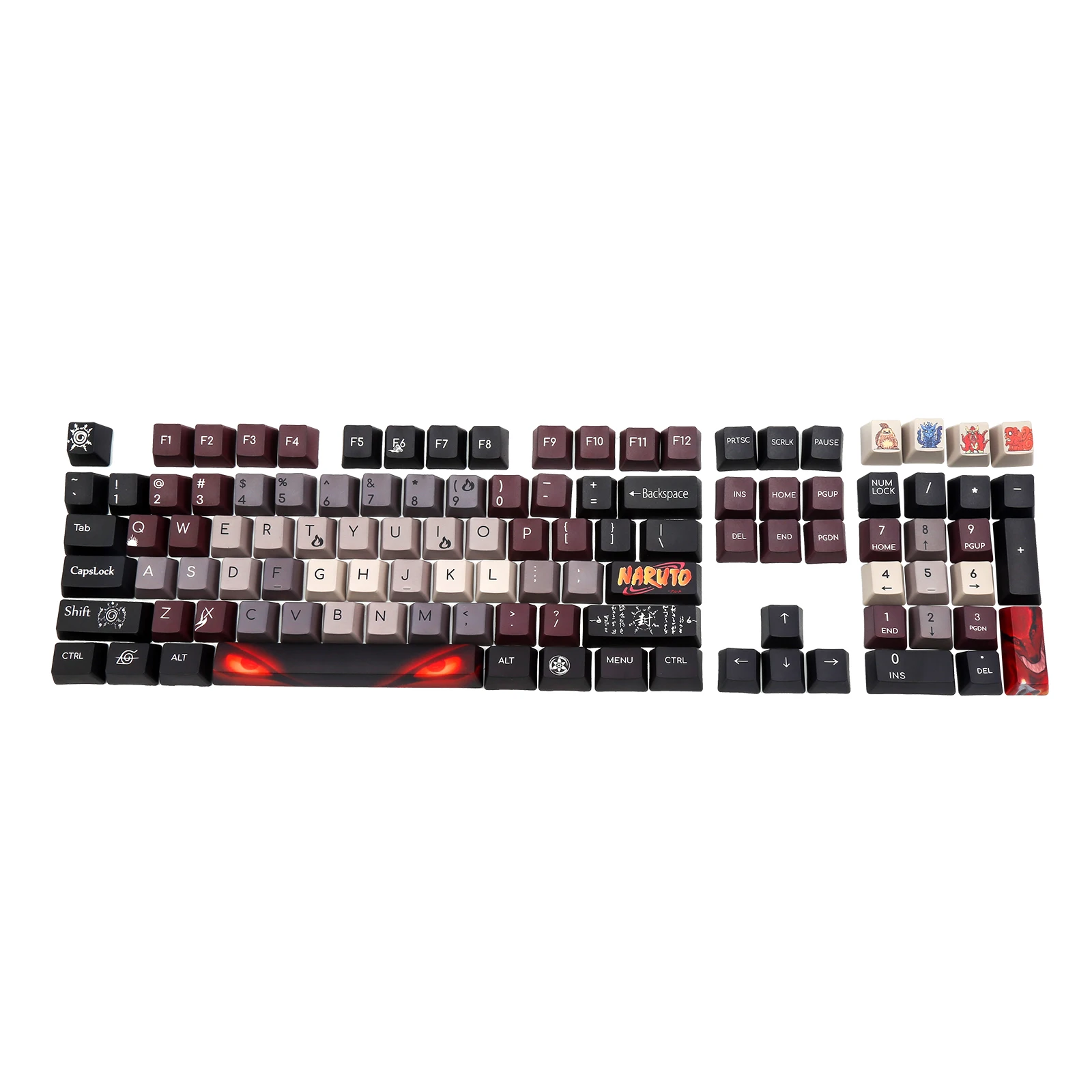 

108key PBT Ahegao Keycaps Dye Sublimation Hot Swappable OEM Profile For Cherry Mx Gateron Kailh Switch Mechanical Keyboard