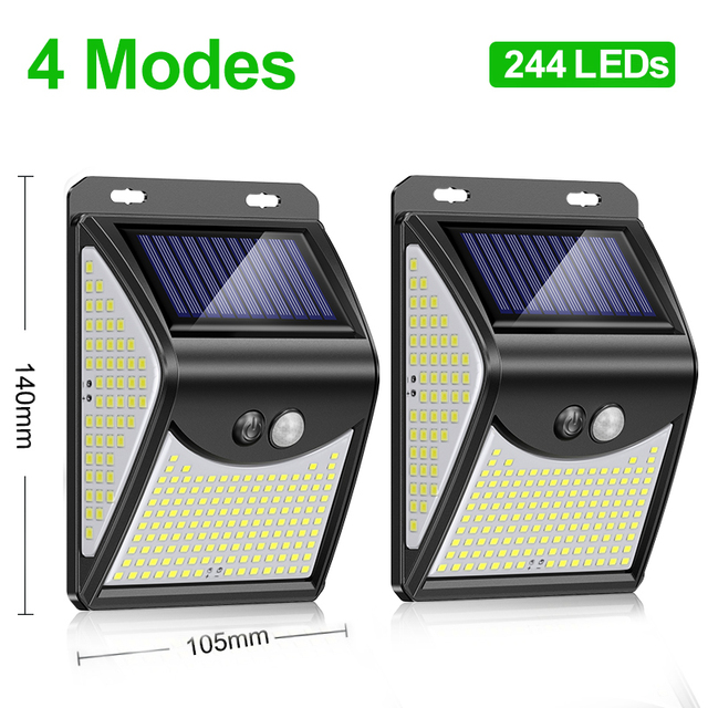222 Solar Led Light Outdoor Solar Lights with Motion Sensor Solar Lamp Outdoor Spotlight Sunlight For Garden Decoration