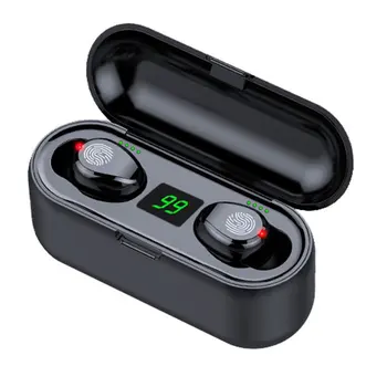 

Digital Touch Headphones Wireless Binaural Headset With Battery Display Sports Business Call Wireless Headset