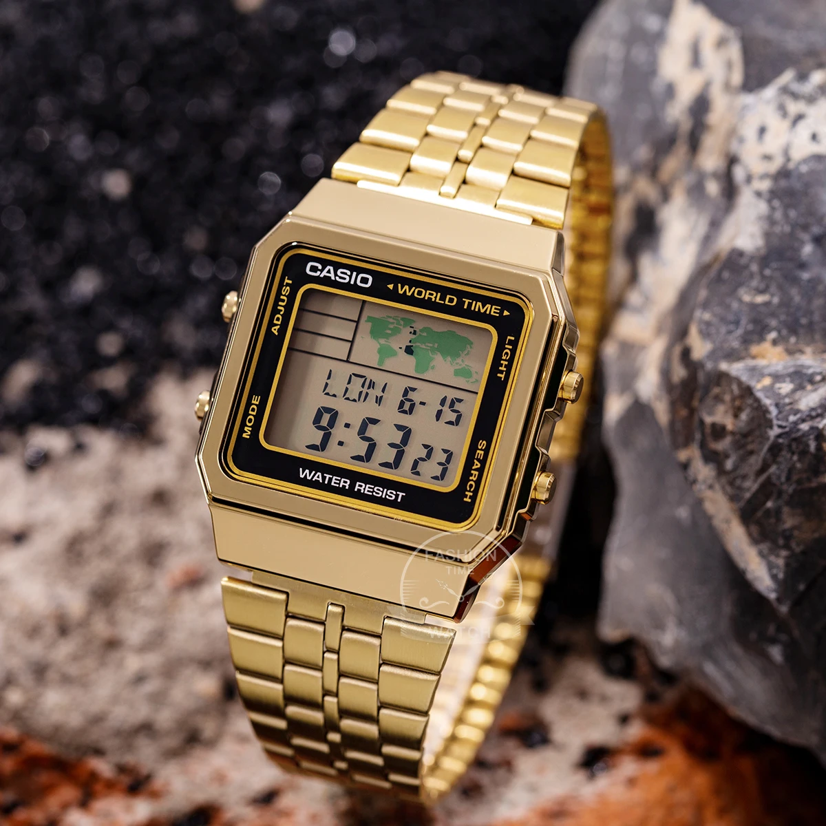 Casio Reloj Unisex Dorado Collection A168WG