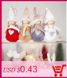 1 шт., плюшевые куклы с белой бородой, Санта-Клаусом, сердечком, Рождественское украшение, Рождественский Декор, подарок на год, подарок для дома, вечерние украшения, 62674