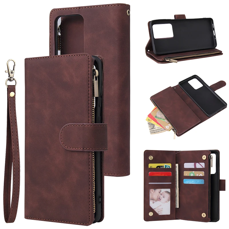 Zipper Leather Case For Samsung S20 Ultra Note 10 Plus 8 9 S10 S9 S8 Plus A70 A50 A40 A30 20 Flip Wallet Purse Cover Phone Cases Zipper Leather Case For Samsung S20 Ultra Note 10 Plus 8 9 S10 S9 S8 Plus A70 A50 A40 A30 20 Flip Wallet Purse Cover Phone Cases
