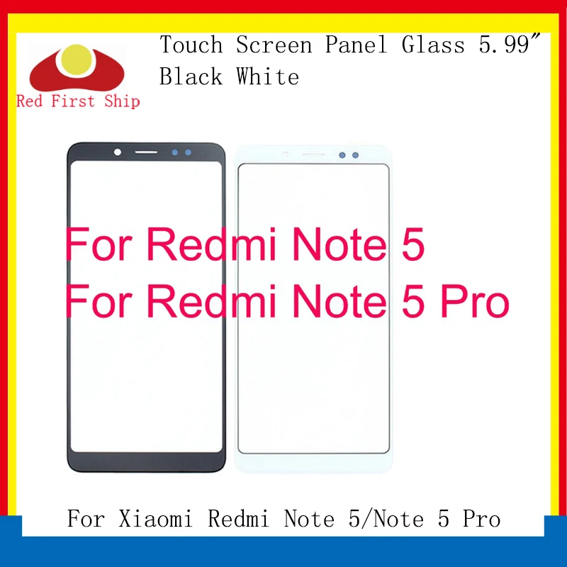 10 шт./лот сенсорный экран для Xiaomi Redmi Note 5/Note 5 Pro Сенсорная панель передняя внешняя