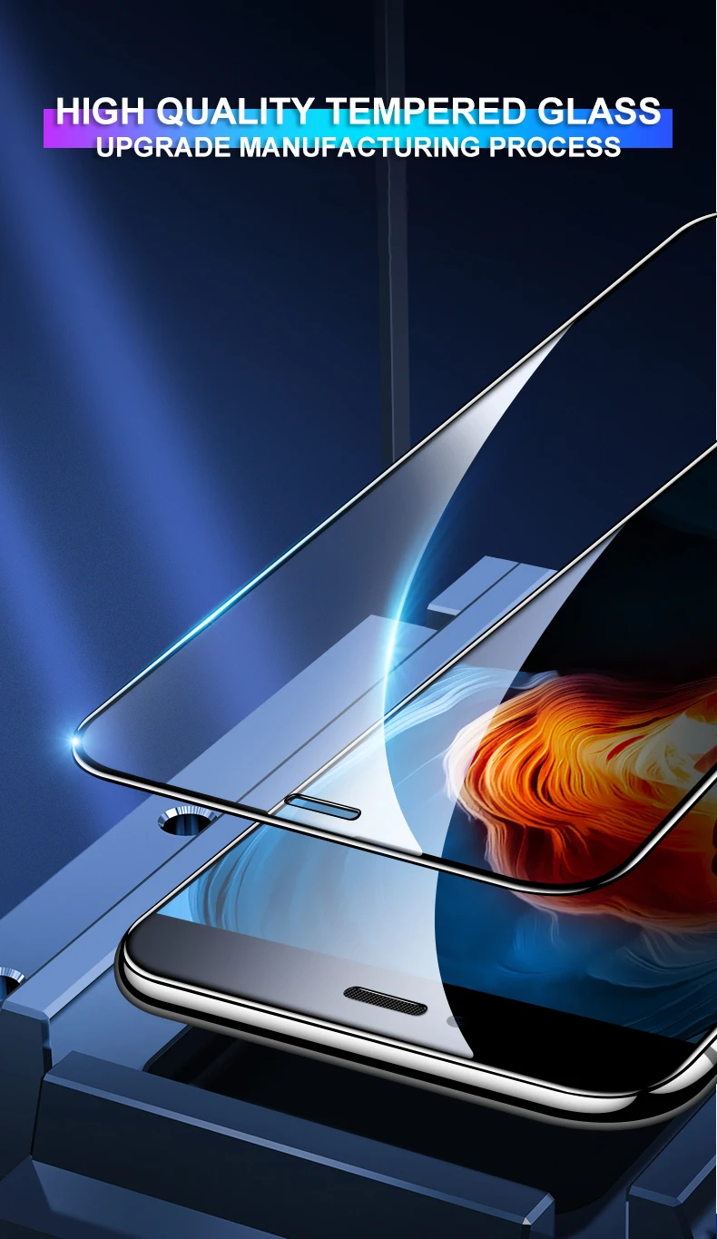 15D полное покрытие защитное закаленное стекло на Iphone 11 Pro Max защита экрана стекло для Iphone Xs Max Xr X