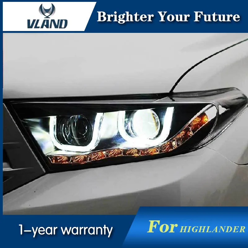 Автомобильный стайлинг фары для Toyota Highlander 2012 2016 Модернизированный HID проектор в