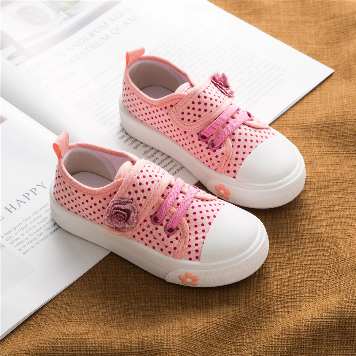 

Girl'S Shoes Canvas Shoes Children Green Environmentally Friendly G664