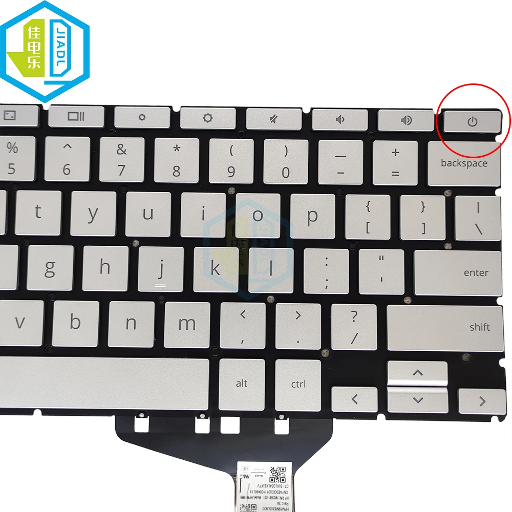 Teclado retroiluminado para laptop, EUA e Inglês,