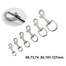 66/73/84/92/100/127 mm swivel hooks single-ended bolt hooks (6 or 5 or 4 pcs) 316 stainless steel diving clip swivel clips