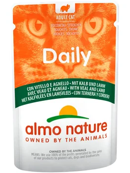 

ALMO NATURE ALMO NATURE CAT DAILY MENU for adult cats with beef and lamb 70g