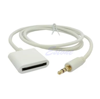 

Stereo 3.5mm 30 Pin AUX Input Dock Connector Cable Adapter For iPod 4 4S H55F