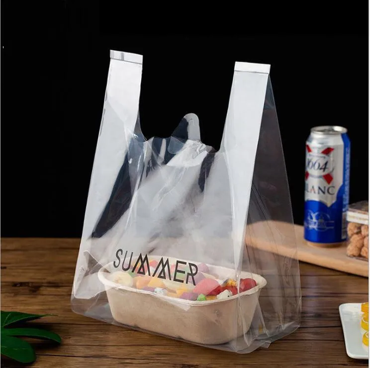 Sac en plastique transparent avec poignée, grand sac d'emballage pour  conteneur alimentaire Sacs d'emballage pour gâteaux à la fête - Chine Sac  d'emballage extérieur, sac à dos