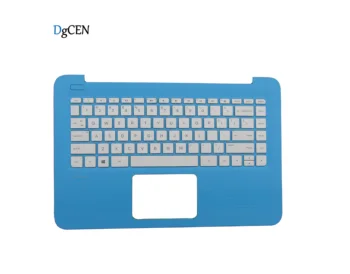 

New for HP Stream 14-ax 14-CB US Blue Palmrest case white keyboard SPS: 905569-001 901658-001