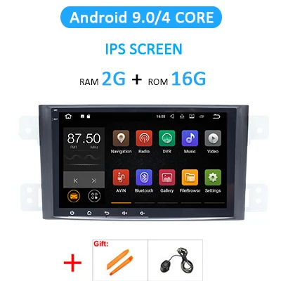 9.0 2G 16G DSP Android 9,0 Автомобильный мультимедийный радиоприемник для Suzuki Grand Vitara Escudo 2005-2012 gps навигация ips экран головное устройство без DVD плеера - Цвет: 9.0 2G 16G