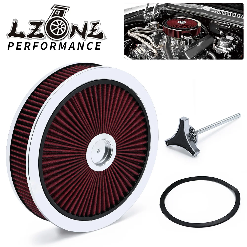 14" x 3" Round Washable Trim Super Flow thru Lid Caburetor Air Cleaner