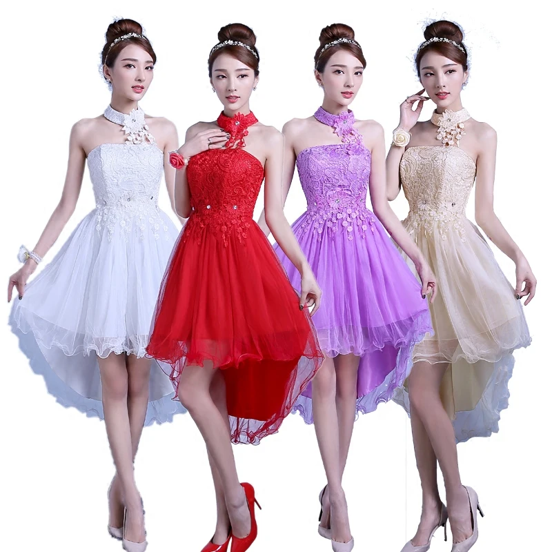 White Champagne Red Light Purple For Wedding Party Wedding Guest Special Occasion Short Bridesmaid Dresses