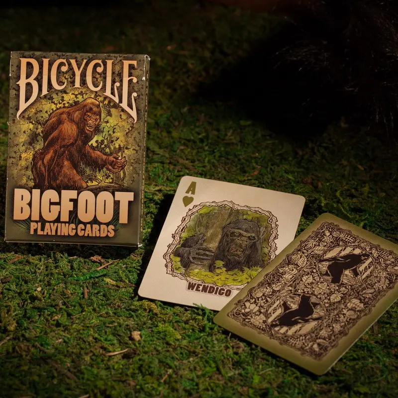 1 колода велосипед BigFoot игральные карты для покера Размер USPCC волшебные карты новые Запечатанные коллекционные карты магические трюки реквизит для микича