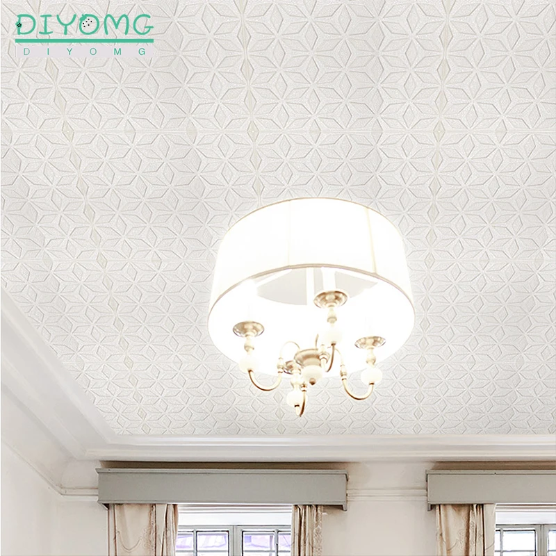 3DCeilingSelfadhesiveWallpaperPVCWaterproofWallStickersLiving