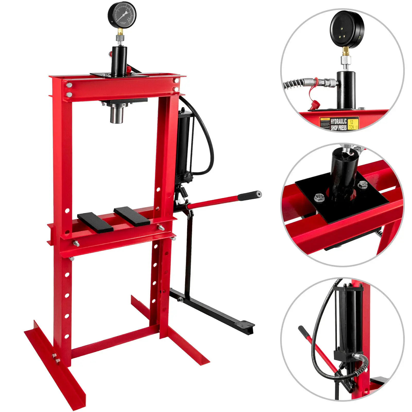 12t Workshop Press Hydraulic Press Press With Pressure Gauge And Foot Pump 12 Tonswoodworking Benches - Aliexpress 12t Workshop Press Hydraulic Press Press With Pressure Gauge And Foot Pump 12 Tonswoodworking Benches - Aliexpress