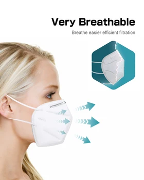 

50Pcs Mask Disposable Nonwove 4 Layer or 5 Layer Ply Filter Mask mouth Face mask filter safe Breathable Protective masks