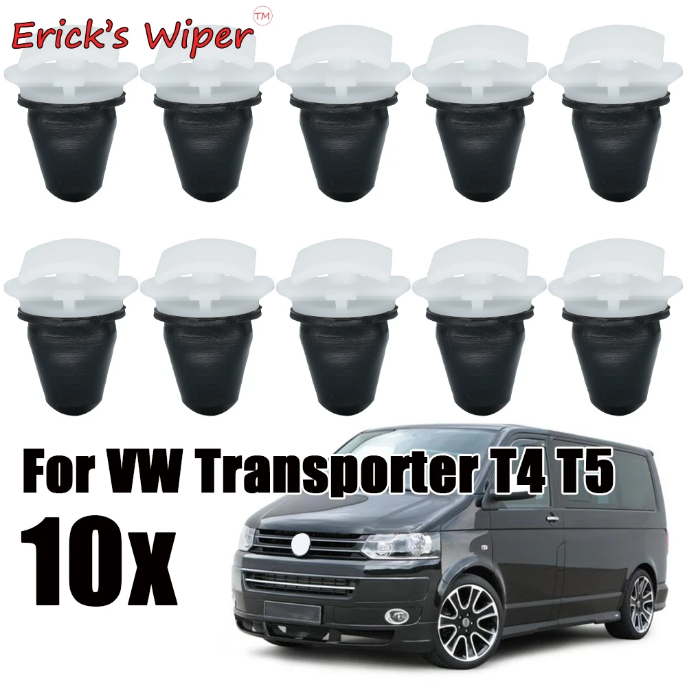 Ener'S Wiper 10X Long Roof Trim Panel Strip Clips Interni Headlining Fissaggio Fodera Occhielli Di Fissaggio Per Vw Transporter T4 T5