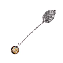 Цельнокроеное Платье Металлическая Закладка для книги листья закладки для книги корейские канцелярские принадлежности для школьных принадлежностей