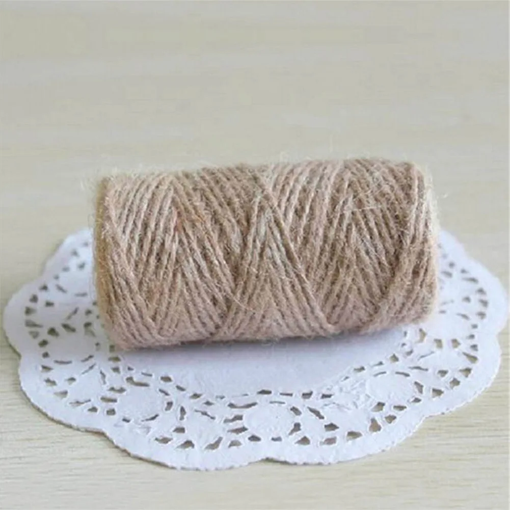 Natural Thick Jute Twine String Brown Shabby Rustic Sisal Soft Cord Card Making Home & Garden