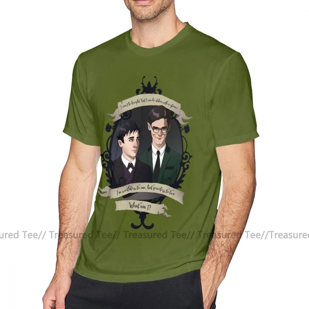 Готэм футболка Освальд и Ed Nygmobblepot-Gotham Футболка с принтом модная футболка мужская с коротким рукавом 5x забавная хлопковая футболка - Цвет: Army Green