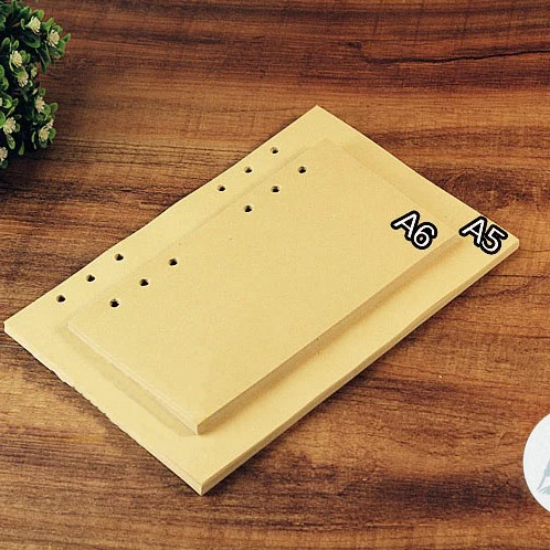 A5 A6 Доулинг Бумага спираль Тетрадь наполнитель для Filofax Диарио планировщик 2021 с