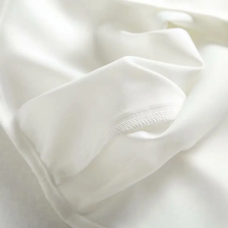 Белые блузки Топы три четверти рукав рубашки корейский стиль женские Топы Осень рубашки