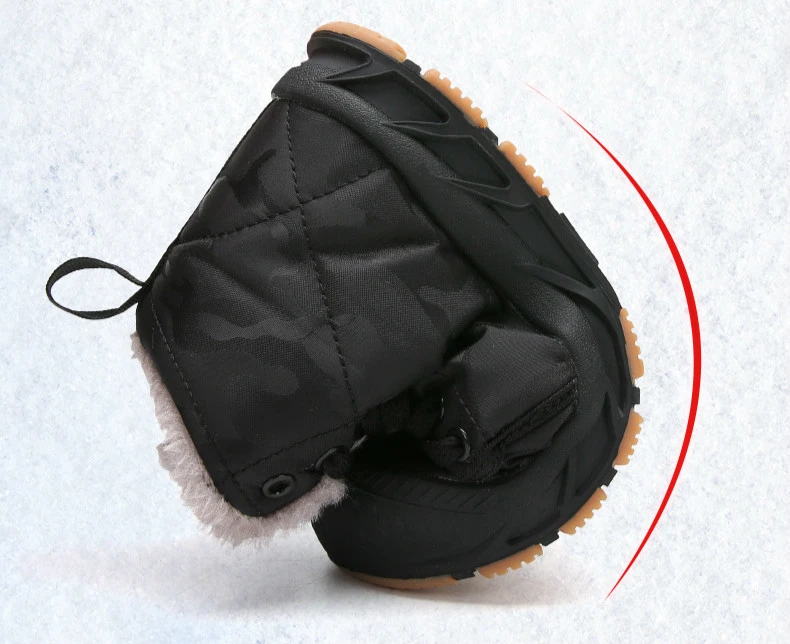 Новинка; детская зимняя повседневная обувь для мальчиков; теплые плюшевые меховые кроссовки для девочек; модные водонепроницаемые Нескользящие Детские спортивные зимние ботинки