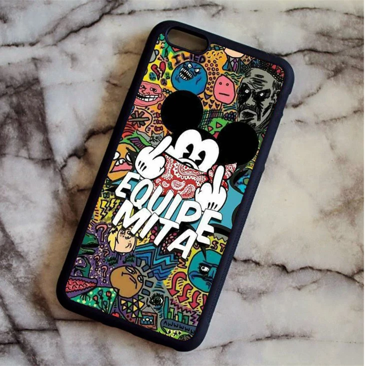Фиолетовый Чехол для телефона с рисунком Микки и Минни Маус KETAOTAO для iPhone 4S 5C SE 5 5S 6 6 s 7 8 Plus XR XS Max чехол из мягкого ТПУ и резины и силикона - Цвет: Фиолетовый