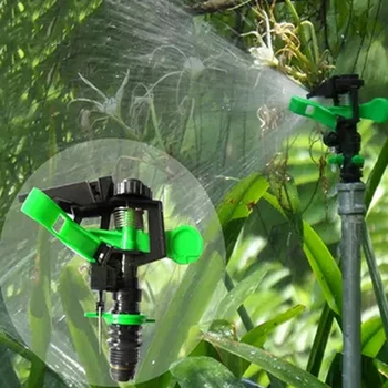 

360 Degree Rotate Water Sprinkler Adjustable Spray Nozzle Connector Garden Irrigation Fountain Watering System Garden Tools