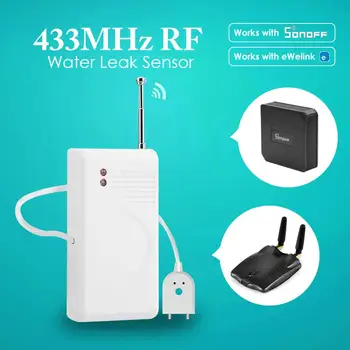

EACHEN Water Leak Sensor 433MHz Wireless RF detector works with ewelink RF bridge