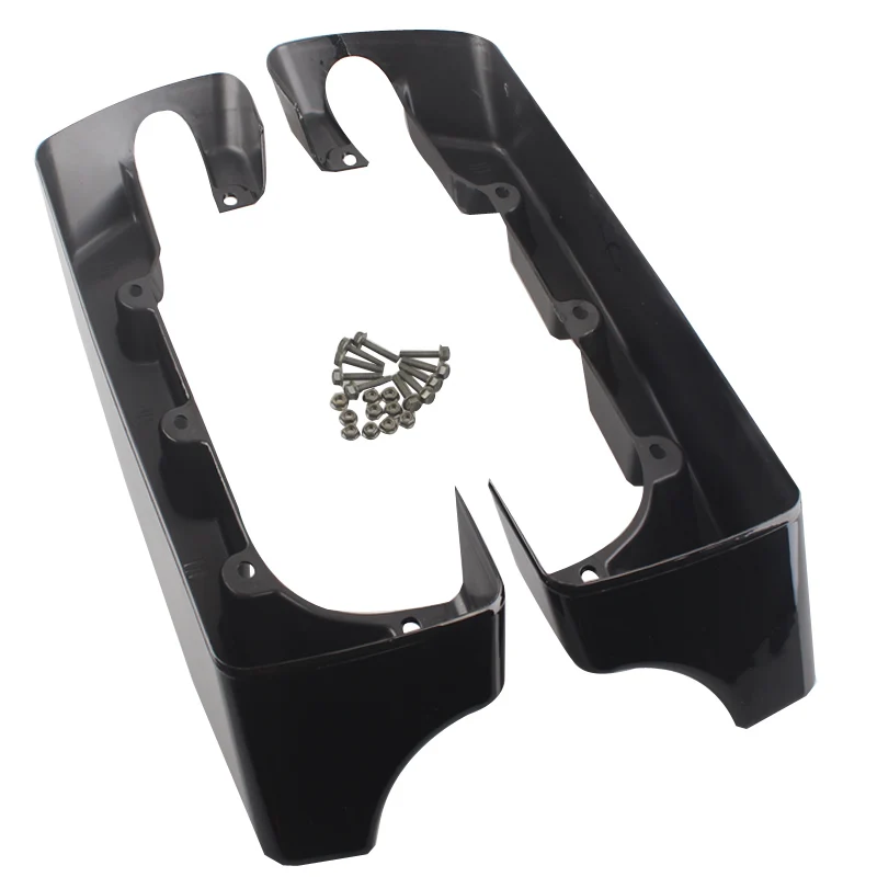 

Gloss Black 5" Hard Stretched SaddleBag Extension For Harley Touring Electra Glide Road Glide Ultra Limited FLHTK 2014-2020