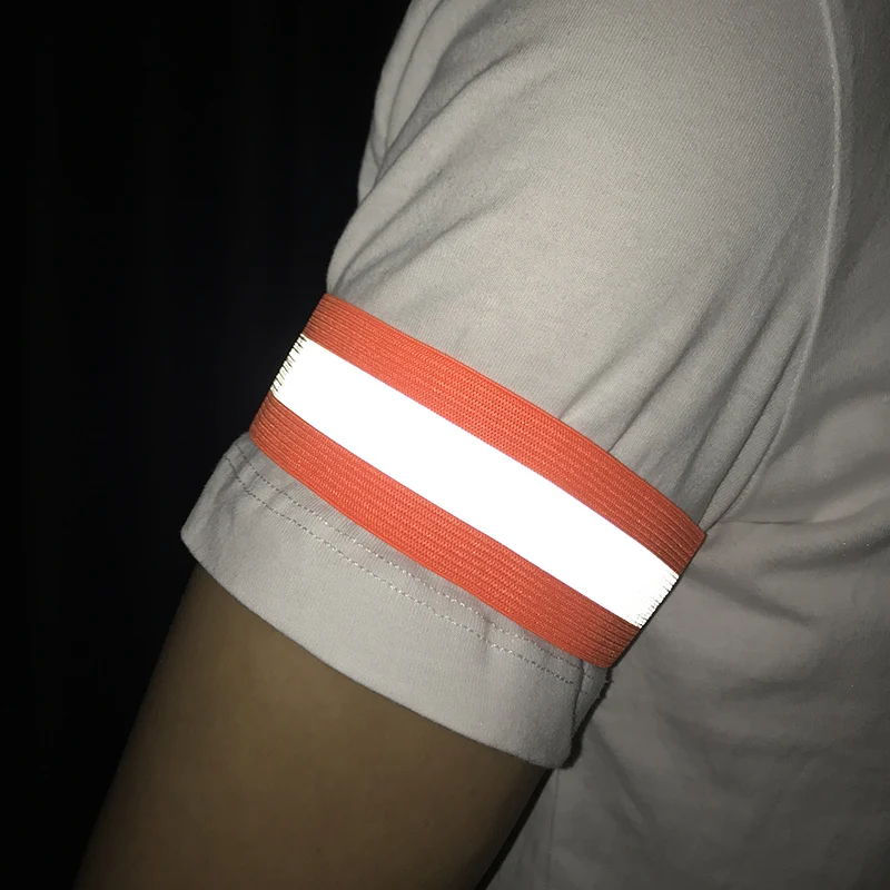 2Pcs Safety Night Reflective Arm Band Safety Belt Strap Night Run For Outdoor Sports Night Running Cycling